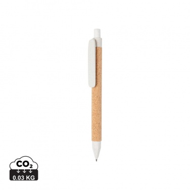 Logotrade promotional product picture of: Write wheatstraw and cork pen