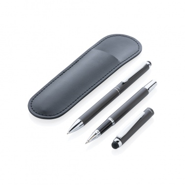 Logotrade promotional merchandise image of: Swiss Peak deluxe pen set in PU pouch