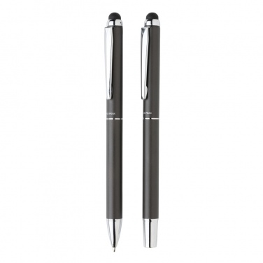 Logo trade advertising products image of: Swiss Peak deluxe pen set in PU pouch