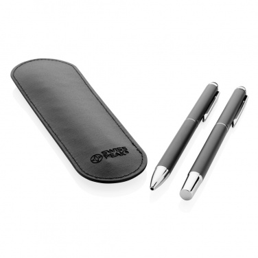 Logotrade promotional merchandise image of: Swiss Peak deluxe pen set in PU pouch