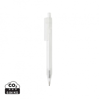 Logo trade promotional gifts image of: GRS RPET X8 transparent pen