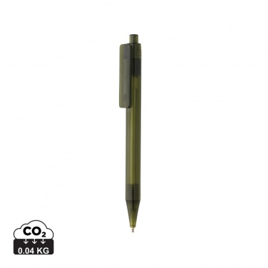 Logo trade promotional items image of: GRS RPET X8 transparent pen