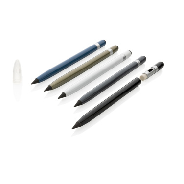 Logo trade corporate gifts picture of: Aluminum inkless pen with eraser