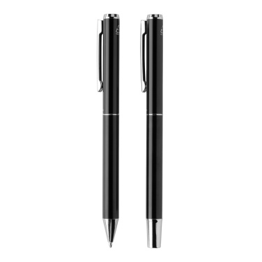 Logotrade advertising products photo of: Swiss Peak Cedar RCS certified recycled aluminum pen set
