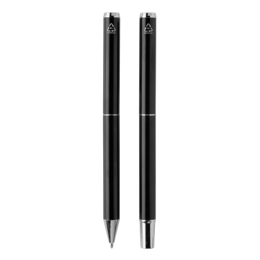 Logo trade promotional merchandise photo of: Swiss Peak Cedar RCS certified recycled aluminum pen set
