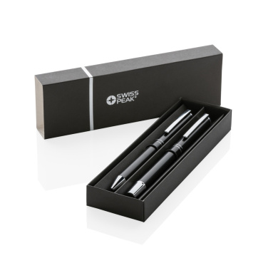 Logotrade promotional gift picture of: Swiss Peak Cedar RCS certified recycled aluminum pen set