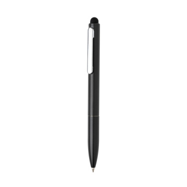 Logo trade promotional merchandise photo of: Kymi RCS certified recycled aluminium pen with stylus