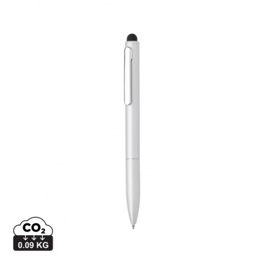 Logo trade business gift photo of: Kymi RCS certified recycled aluminium pen with stylus