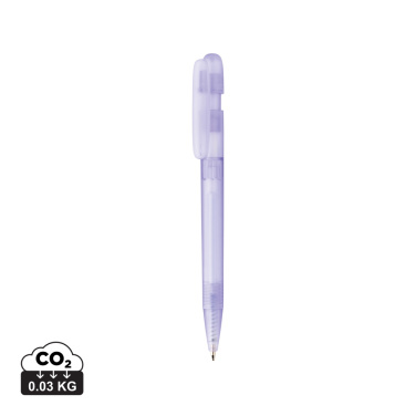 Logotrade promotional item image of: Devin GRS certified RABS pen transparent