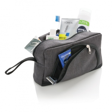 Logotrade advertising product image of: Classic two tone toiletry bag