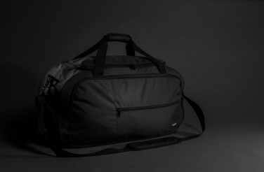 Logo trade promotional giveaway photo of: Swiss Peak AWARE™ RPET sports duffel bag