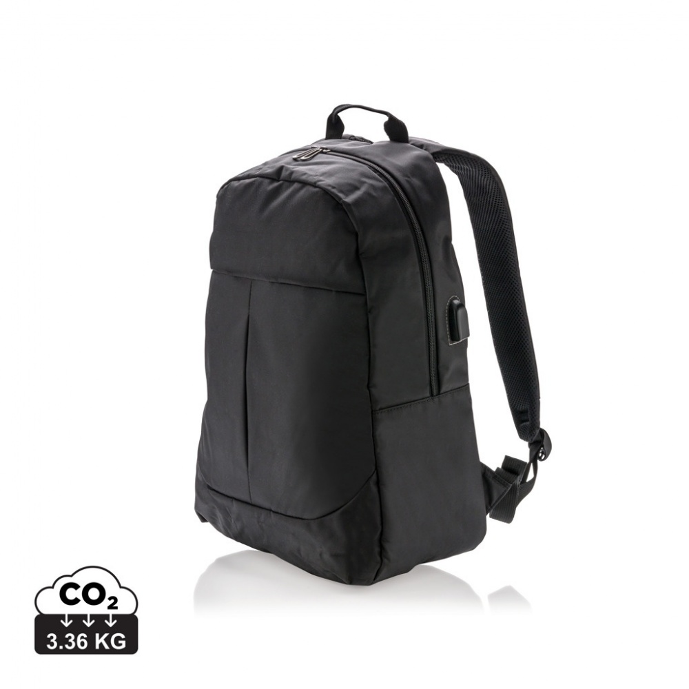 Logo trade advertising products image of: Power USB laptop backpack