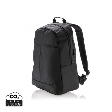 Logo trade promotional giveaways image of: Power USB laptop backpack