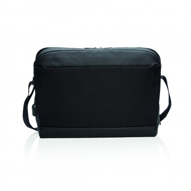 Logo trade corporate gifts picture of: Madrid RFID USB 15.6" laptop bag PVC free