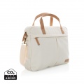 Impact AWARE™ 16 oz. recycled canvas laptop bag, off white