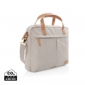 Impact AWARE™ 16 oz. recycled canvas laptop bag, grey