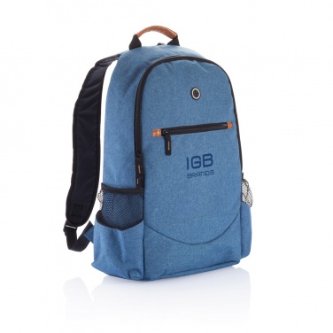 Logo trade promotional giveaways picture of: Fashion duo tone backpack