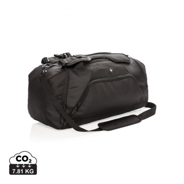 Logo trade corporate gift photo of: Swiss Peak RFID sports duffel & backpack