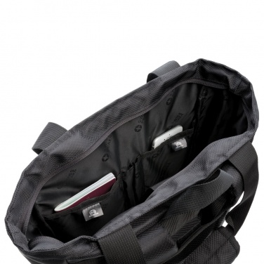 Logo trade promotional merchandise picture of: Swiss Peak RFID 15" laptop totepack PVC free