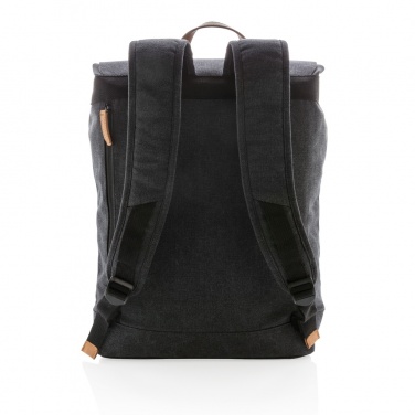 Logo trade promotional gifts image of: Canvas laptop backpack PVC free