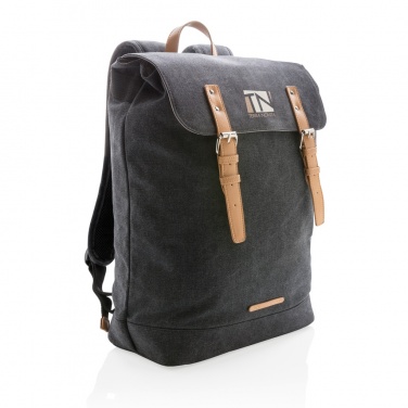 Logo trade promotional product photo of: Canvas laptop backpack PVC free