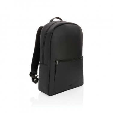 Logo trade promotional items image of: Swiss Peak deluxe PU laptop backpack PVC free