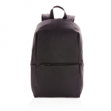 Logo trade promotional merchandise image of: Smooth PU 15.6"laptop backpack