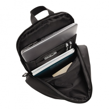 Logo trade corporate gifts image of: Smooth PU 15.6"laptop backpack