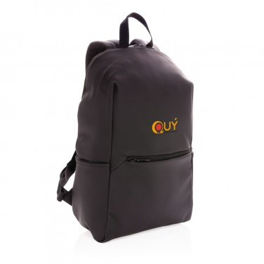 Logo trade promotional giveaway photo of: Smooth PU 15.6"laptop backpack