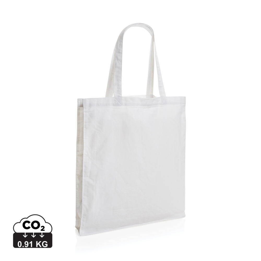 Logotrade business gift image of: Impact AWARE™ Recycled cotton tote w/bottom 145g