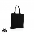 Impact AWARE™ Recycled cotton tote w/bottom 145g, black