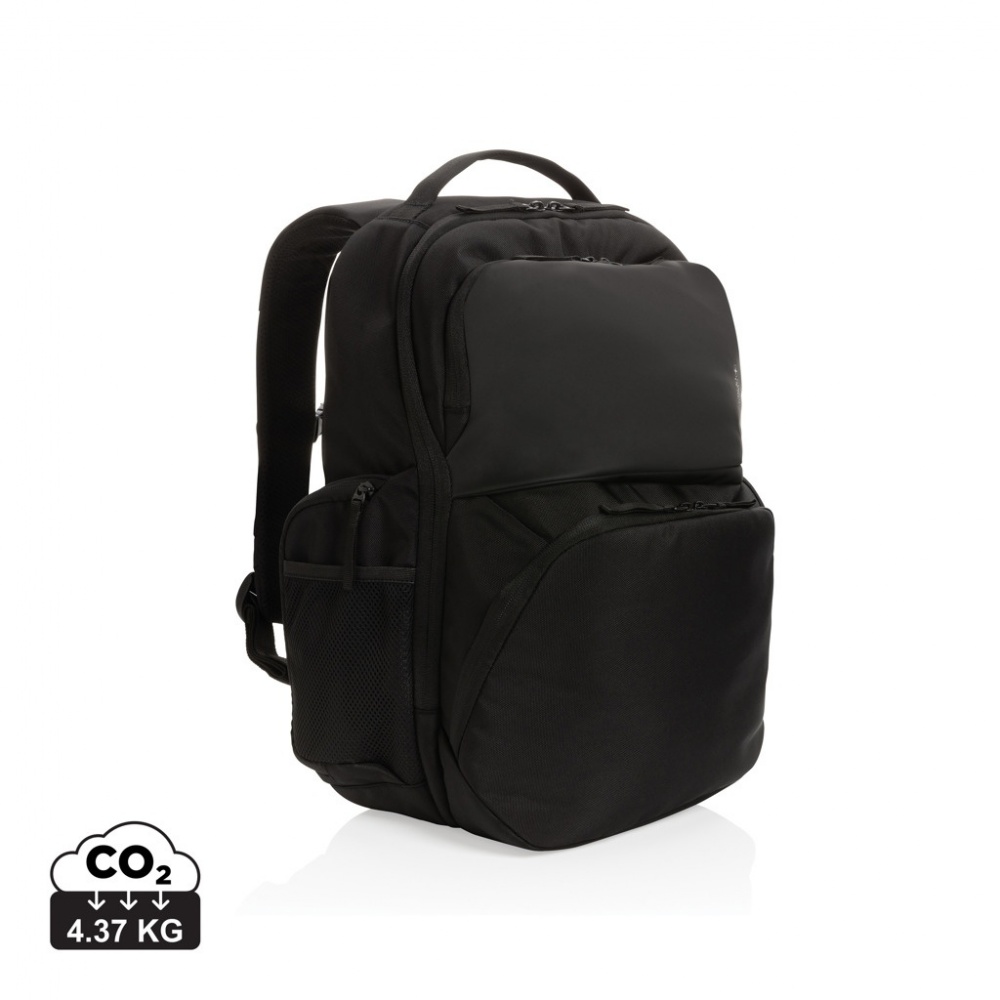 Logotrade promotional giveaway image of: Swiss Peak AWARE™ RPET 15.6 inch commuter backpack