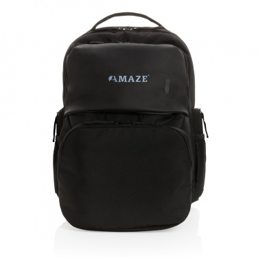 Logo trade promotional giveaway photo of: Swiss Peak AWARE™ RPET 15.6 inch commuter backpack