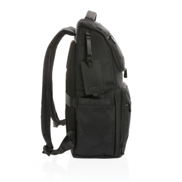 Logo trade promotional merchandise picture of: Swiss Peak AWARE™ RPET Voyager 15.6" laptop backpack