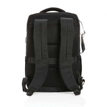 Logo trade advertising products picture of: Swiss Peak AWARE™ RPET Voyager 15.6" laptop backpack