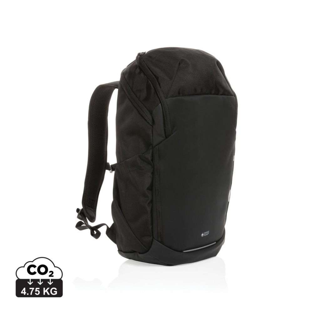 Logo trade promotional giveaways image of: Swiss Peak AWARE™ RPET 15.6 inch business backpack