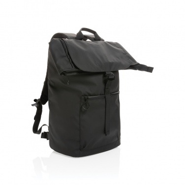 Logo trade advertising products picture of: Impact AWARE™ RPET water resistant 15.6" laptop backpack