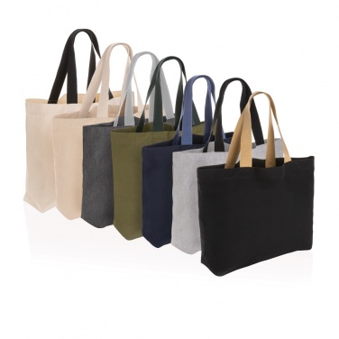 Logo trade promotional merchandise picture of: Impact Aware™ 240 gsm rcanvas large tote undyed