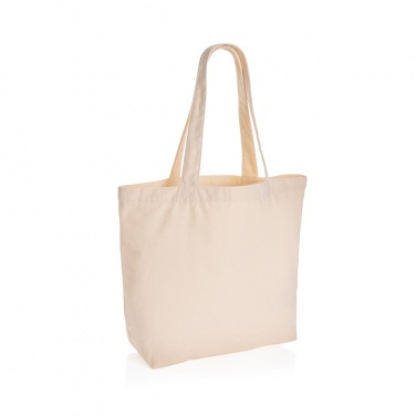 Logotrade business gift image of: Impact Aware™ 240 gsm rcanvas shopper w/pocket undyed