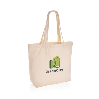 Logotrade business gifts photo of: Impact Aware™ 240 gsm rcanvas shopper w/pocket undyed