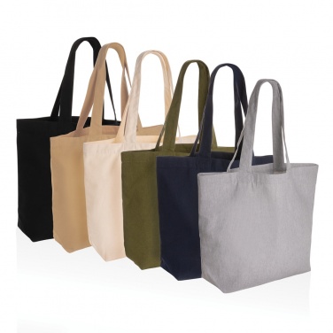 Logo trade business gift photo of: Impact Aware™ 240 gsm rcanvas shopper w/pocket undyed