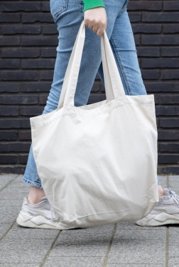 Logotrade promotional giveaway image of: Impact Aware™ 240 gsm rcanvas shopper w/pocket undyed