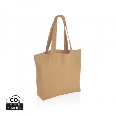 Logo trade promotional item photo of: Impact Aware™ 240 gsm rcanvas shopper w/pocket undyed