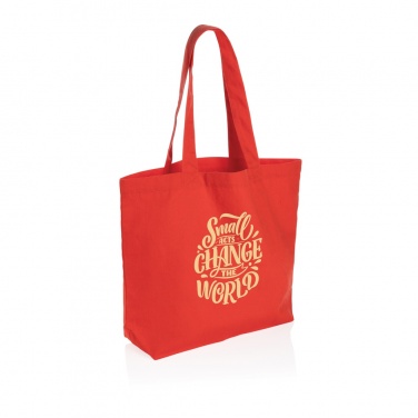 Logo trade promotional gifts picture of: Impact Aware™ 240 gsm rcanvas shopper w/pocket