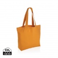 Impact Aware™ 240 gsm rcanvas shopper w/pocket, sundial orange