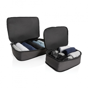 Logo trade promotional item photo of: Swiss Peak Ridge AWARE™ RPET compression travel cubes 2pc