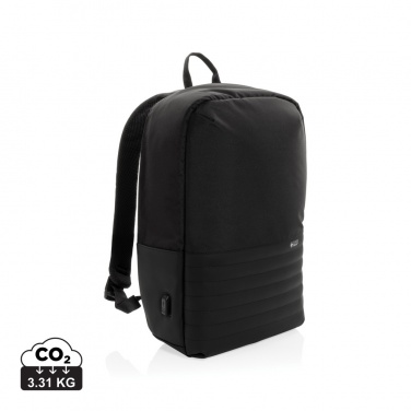 Logotrade promotional item image of: Swiss Peak AWARE™ RFID anti-theft 15.6'' laptop backpack