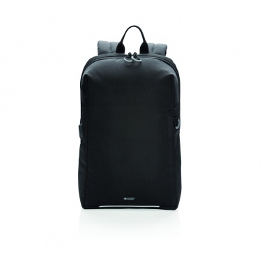 Logo trade promotional gift photo of: Swiss Peak AWARE™ RFID and USB A laptop backpack