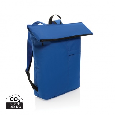 Logo trade promotional giveaways image of: Dillon AWARE™ RPET lightweight foldable backpack