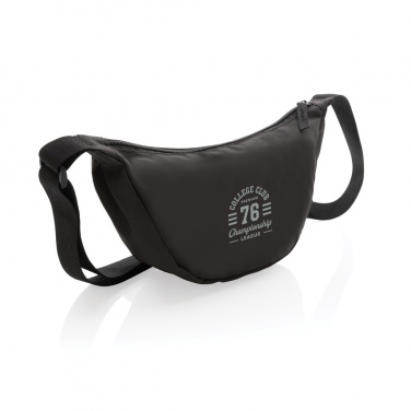 Logo trade promotional merchandise photo of: Crescent AWARE™ RPET half moon sling bag